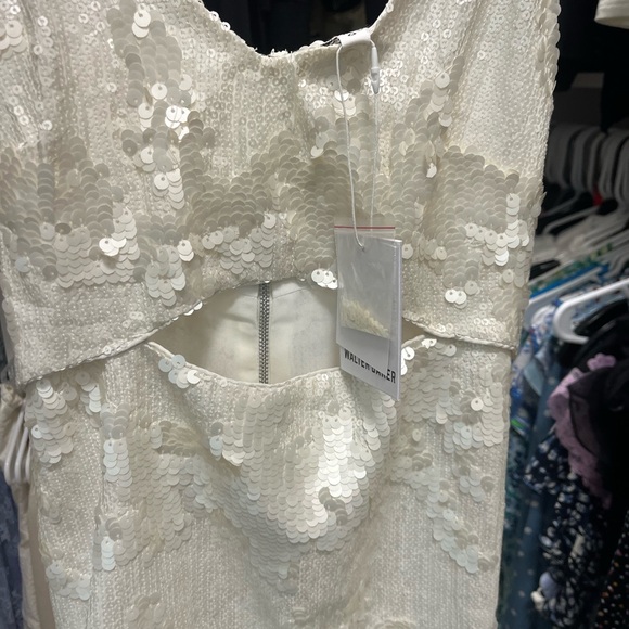 Walter Baker Allira Dress Vanilla white sequin dress 0 NWT - Picture 12 of 12